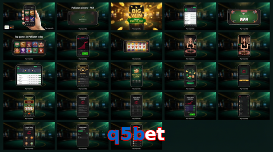 Main screen of Q5bet bet page for PK players